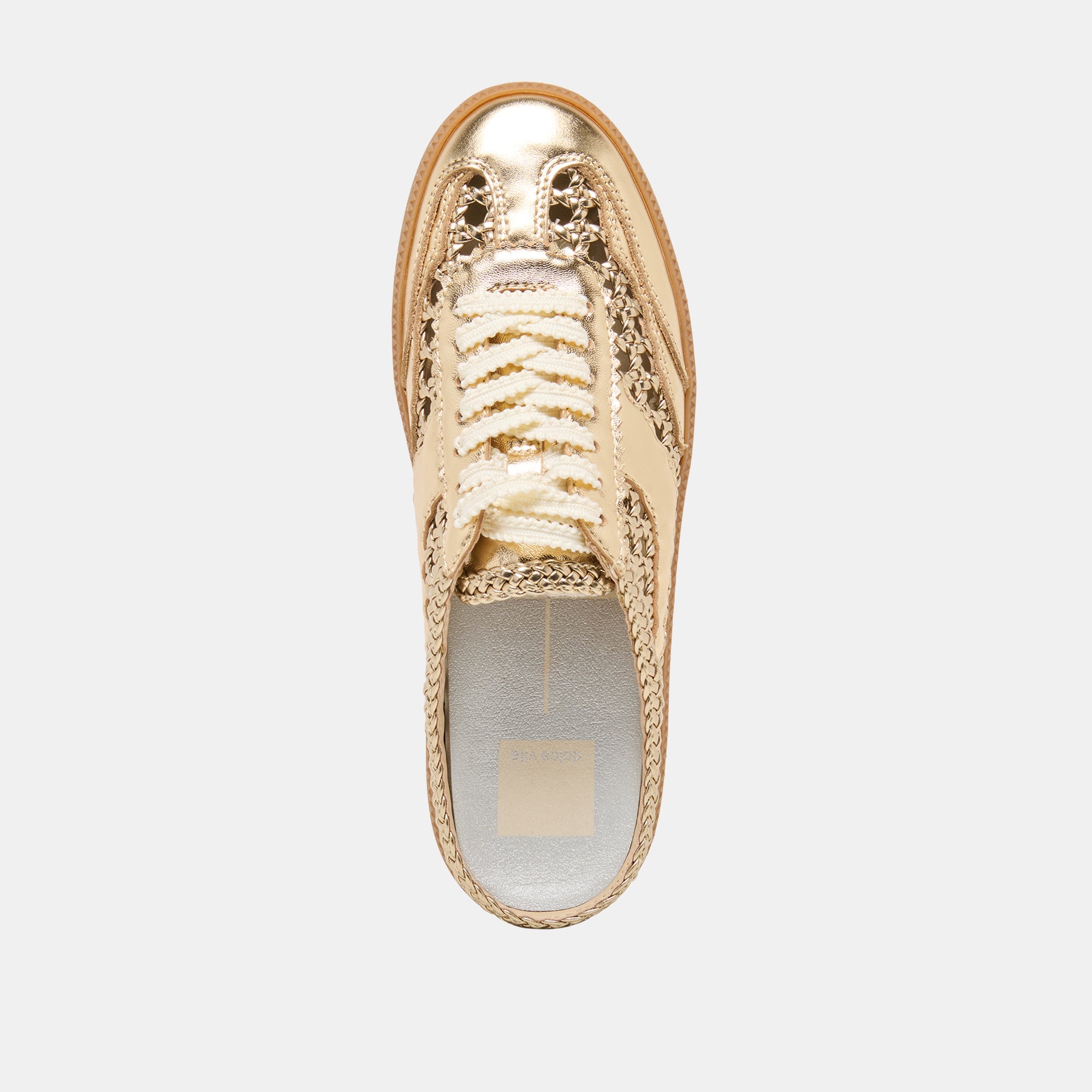 Dolce Vita SHOES | Notice Slide Gold Woven Stella Sneakers