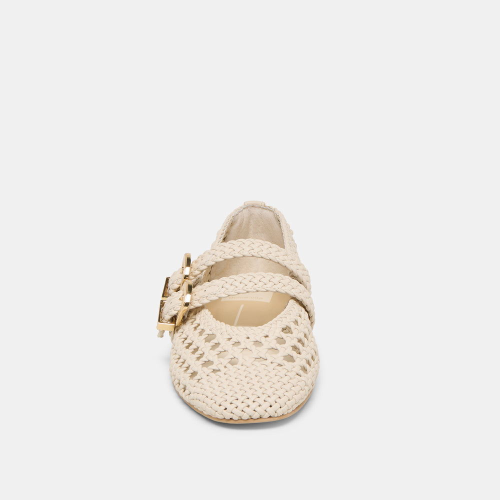 Dolce Vita SHOES | Baylee Creme Woven Stella Ballet Flats
