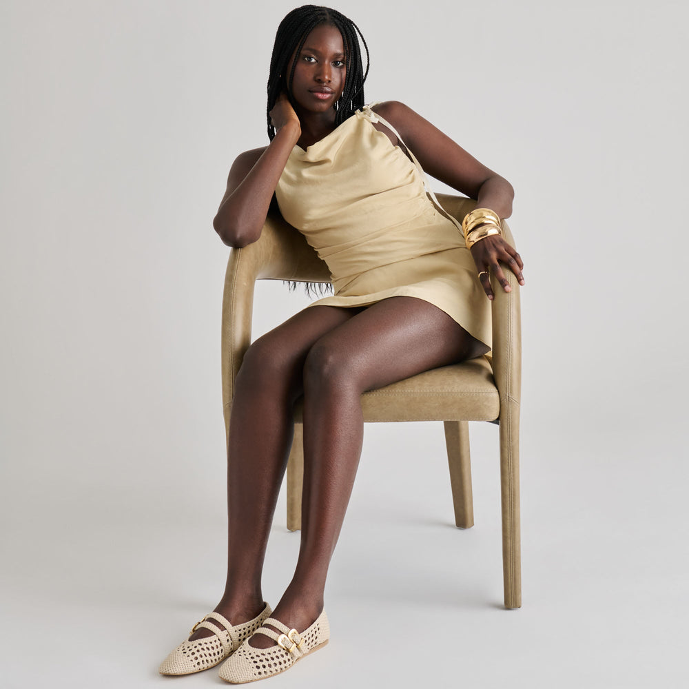 Dolce Vita SHOES | Baylee Creme Woven Stella Ballet Flats