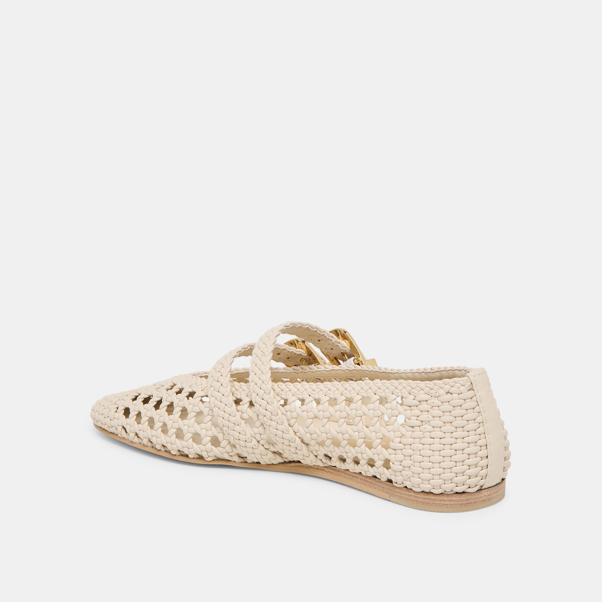 Dolce Vita SHOES | Baylee Creme Woven Stella Ballet Flats