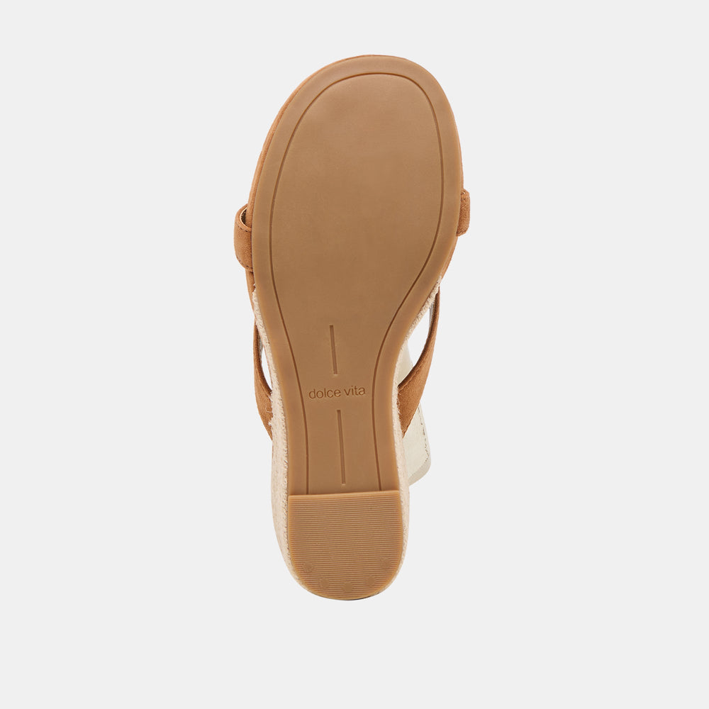 Dolce Vita SHOES | Helan Espadrille Brown Suede Wedges