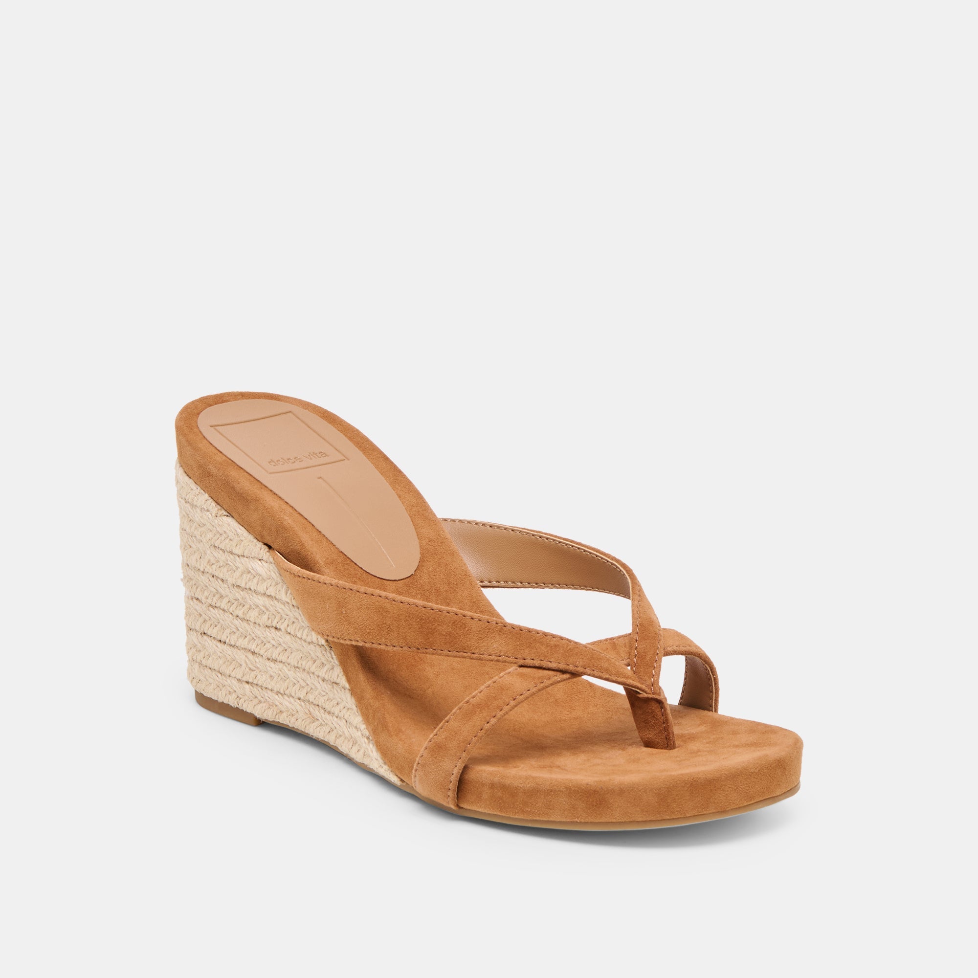 Dolce Vita SHOES | Helan Espadrille Brown Suede Wedges