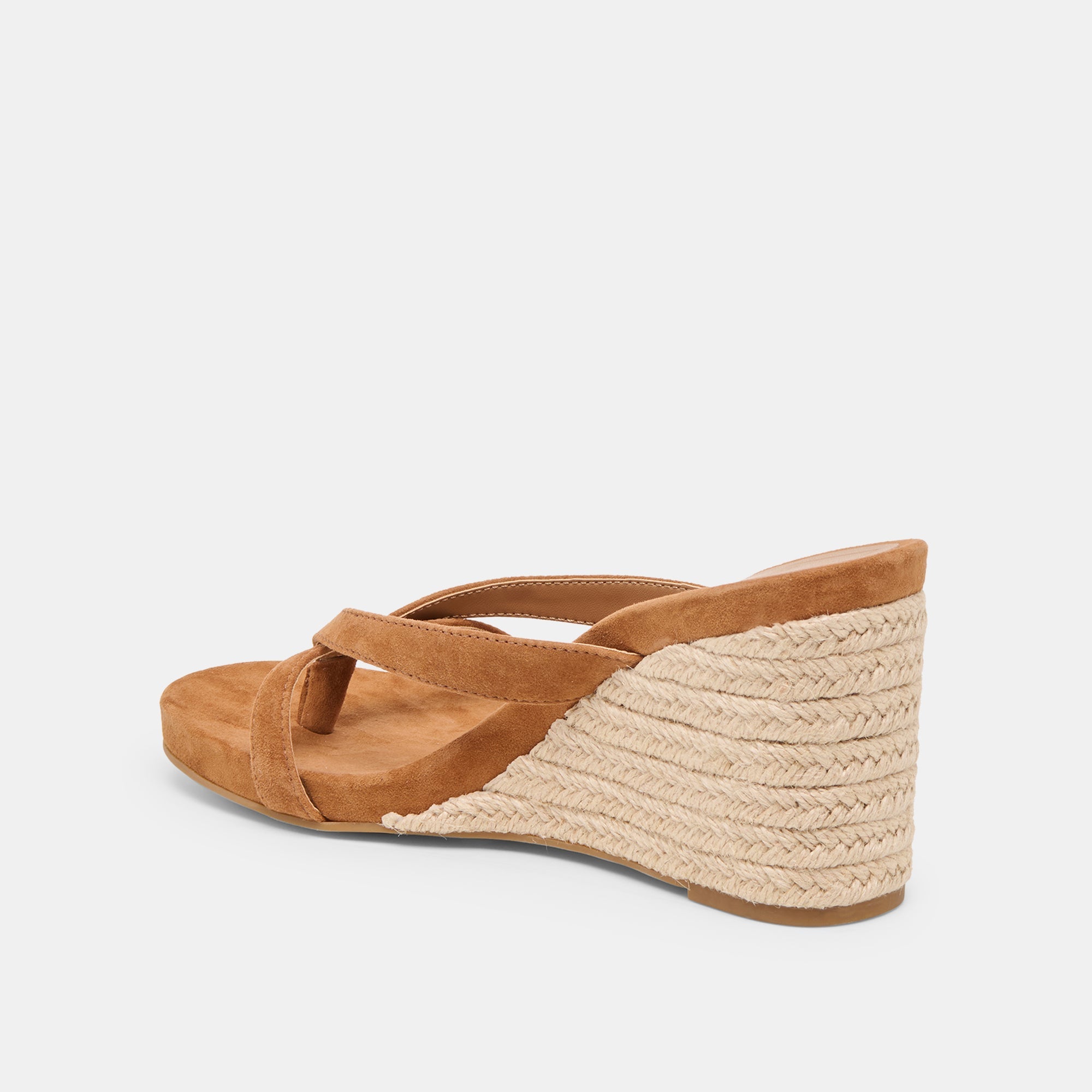 Dolce Vita SHOES | Helan Espadrille Brown Suede Wedges