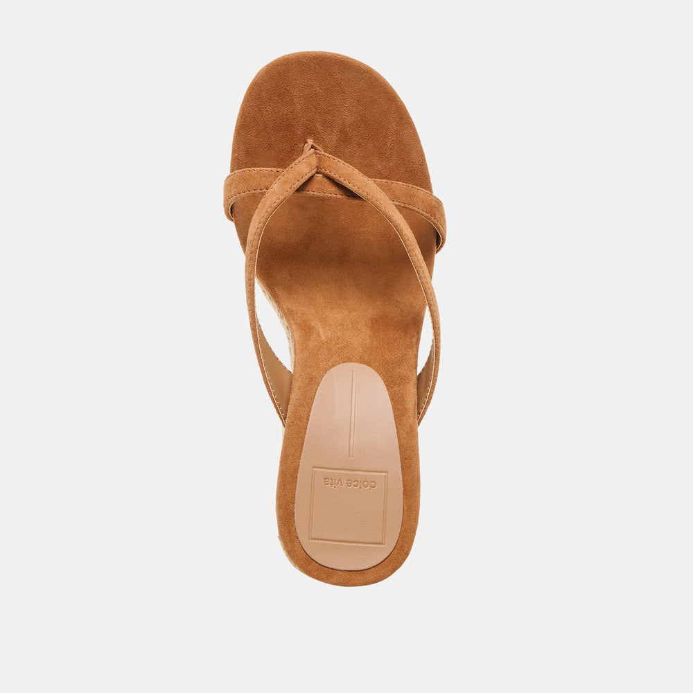 Dolce Vita SHOES | Helan Espadrille Brown Suede Wedges