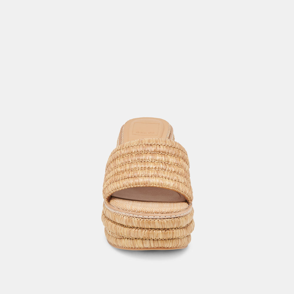 Dolce Vita SHOES | Throne Lt Natural Raffia Wedges