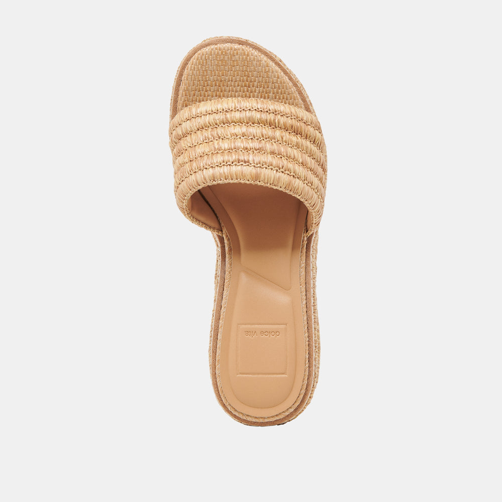 Dolce Vita SHOES | Throne Lt Natural Raffia Wedges