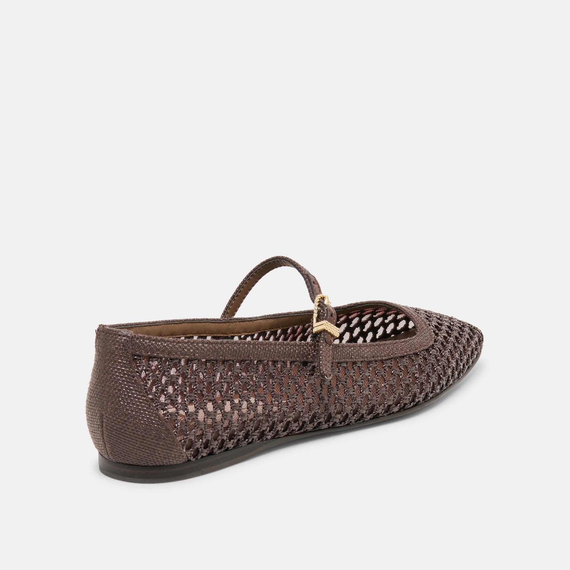 Dolce Vita SHOES | Reyes Chocolate Woven Raffia Ballet Flats