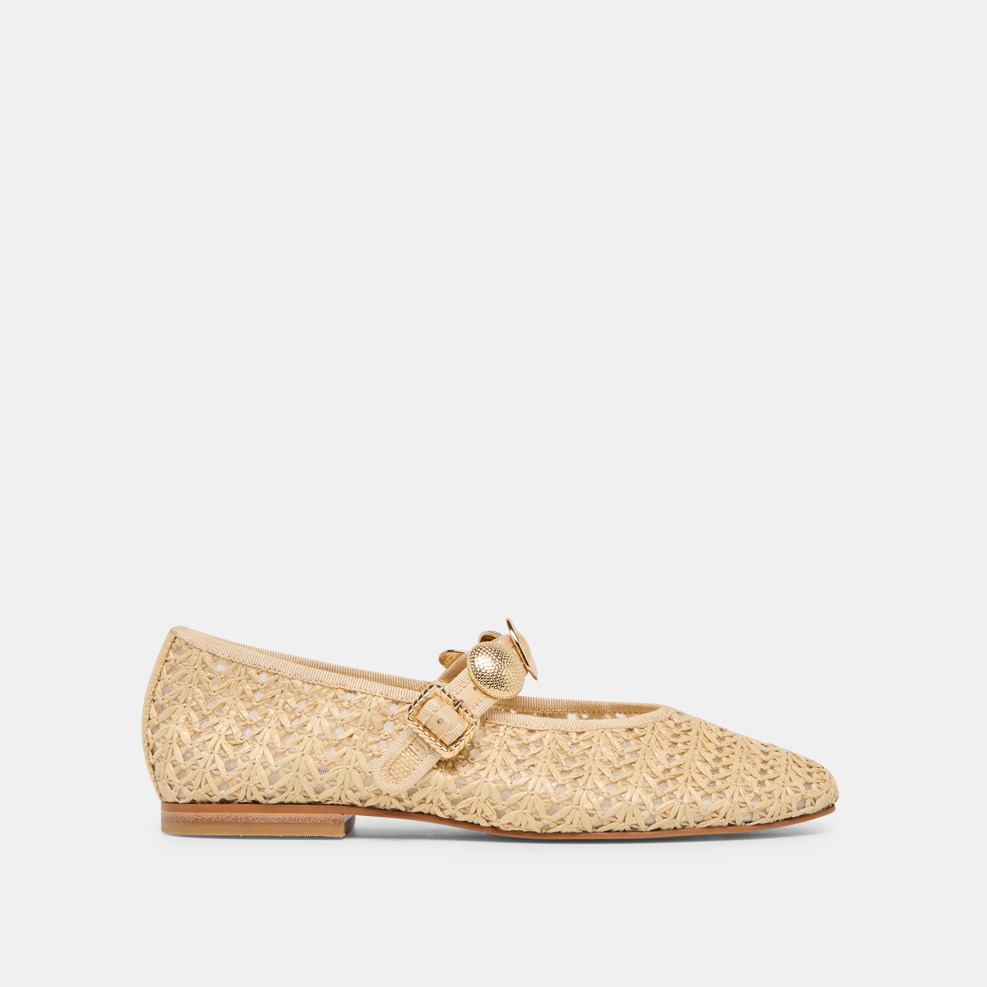 Dolce Vita SHOES | Relan Natural Cross Hatch Raffia Ballet Flats