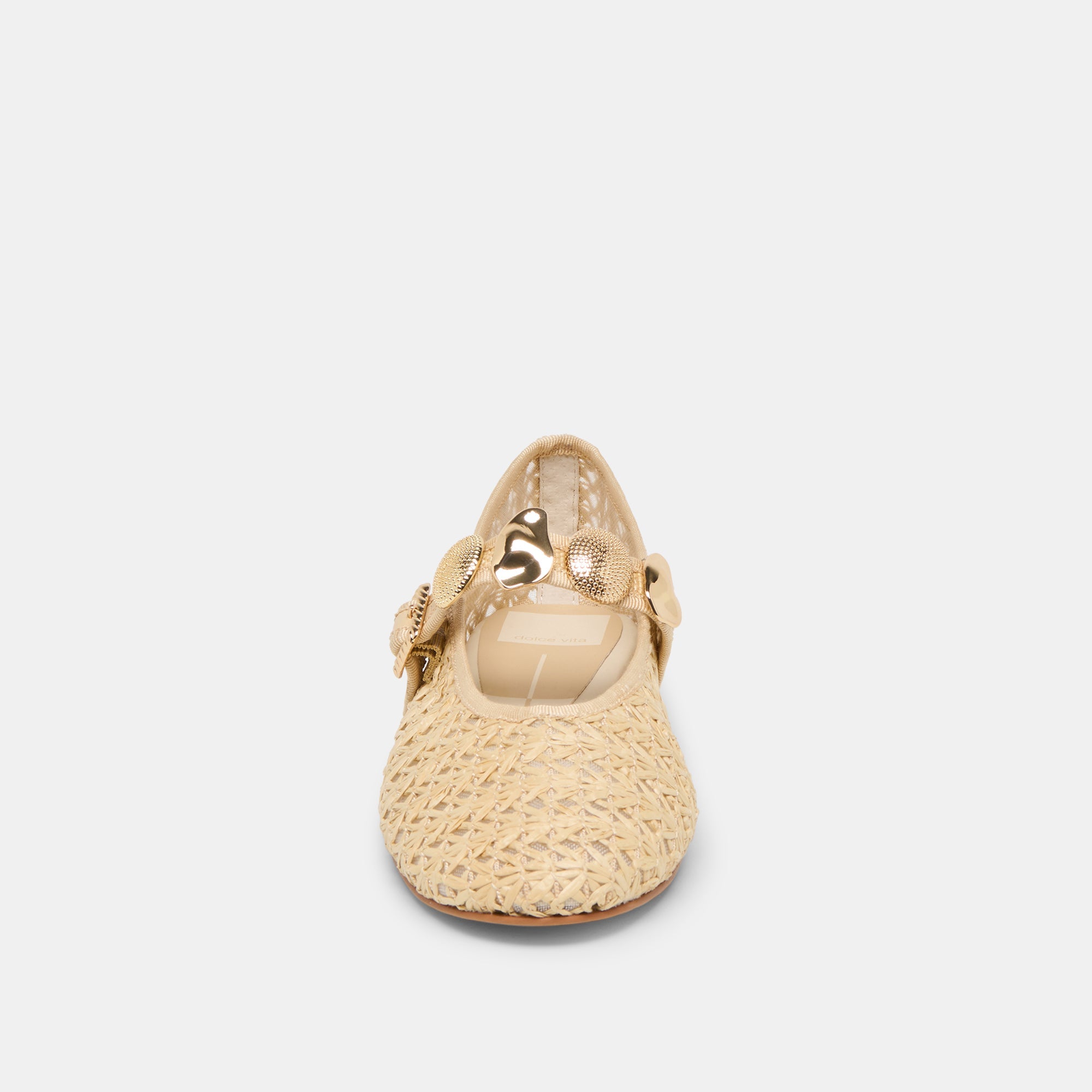 Dolce Vita SHOES | Relan Natural Cross Hatch Raffia Ballet Flats