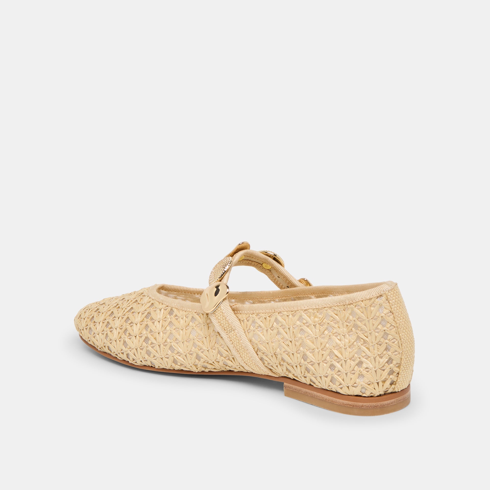 Dolce Vita SHOES | Relan Natural Cross Hatch Raffia Ballet Flats
