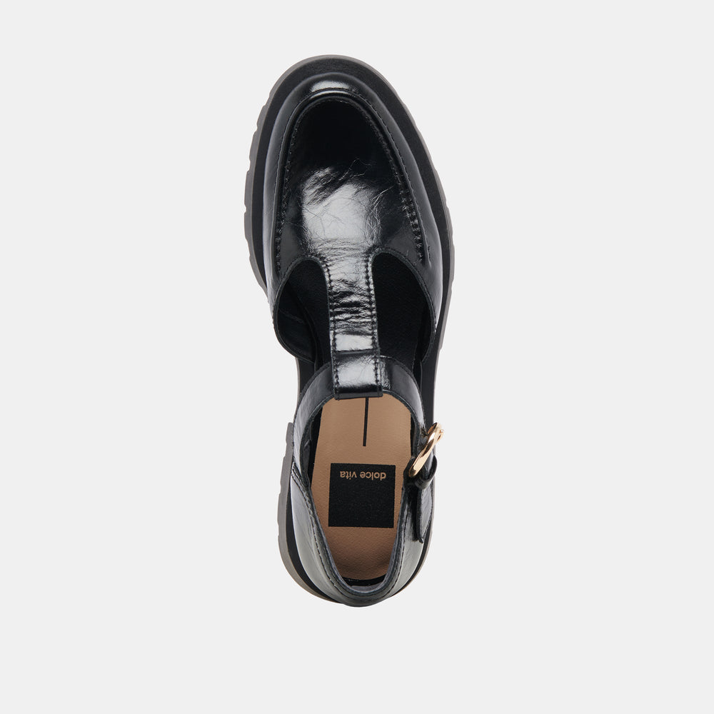 Dolce Vita SHOES | EMILIO FLATS MIDNIGHT CRINKLE PATENT LEATHER
 – Dolce Vita