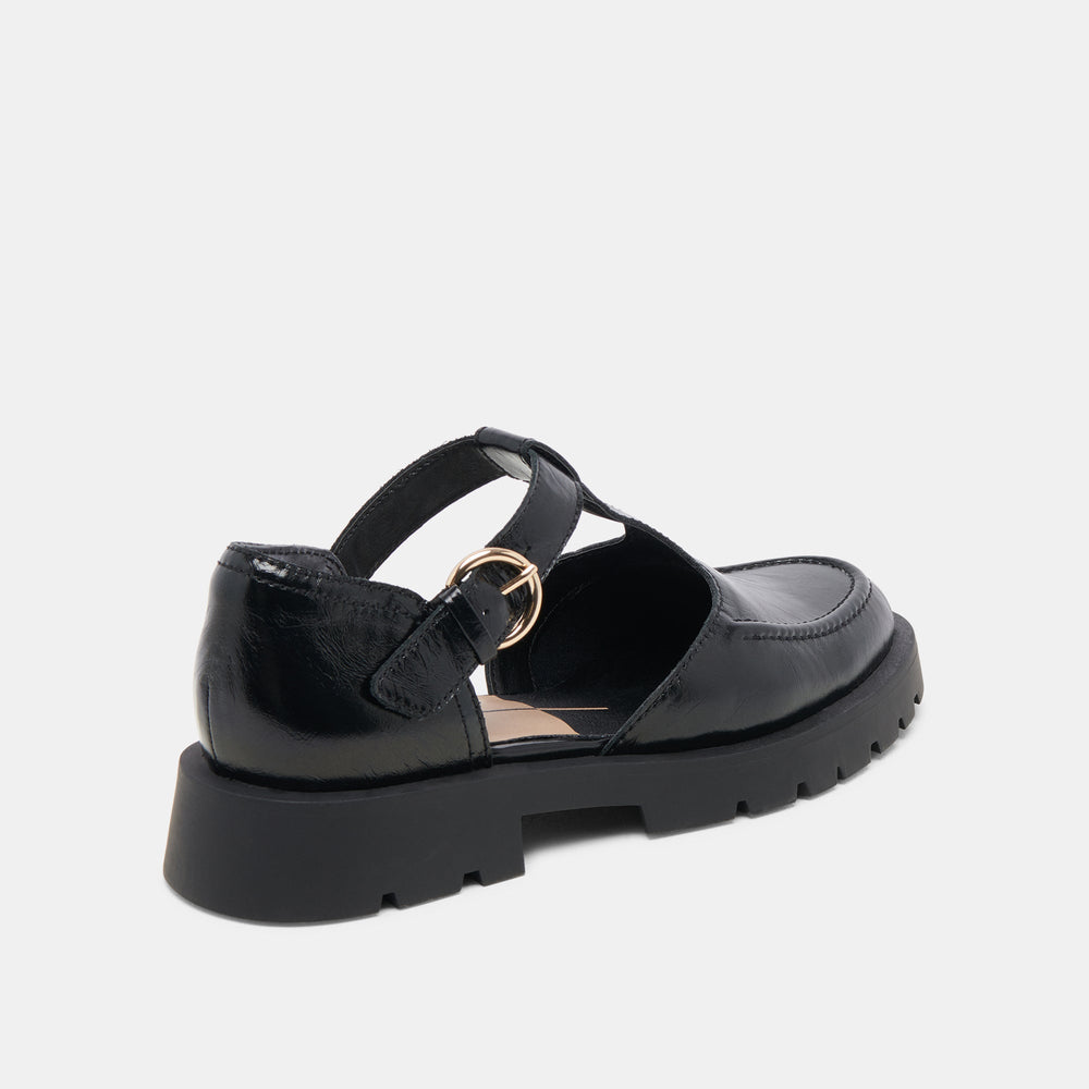 Dolce Vita SHOES | EMILIO FLATS MIDNIGHT CRINKLE PATENT LEATHER
 – Dolce Vita