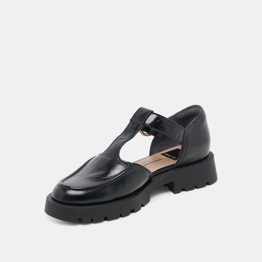 Dolce Vita SHOES | EMILIO FLATS MIDNIGHT CRINKLE PATENT LEATHER
 – Dolce Vita