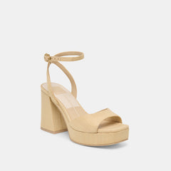 Dolce Vita SHOES | Felica Natural Raffia Heels