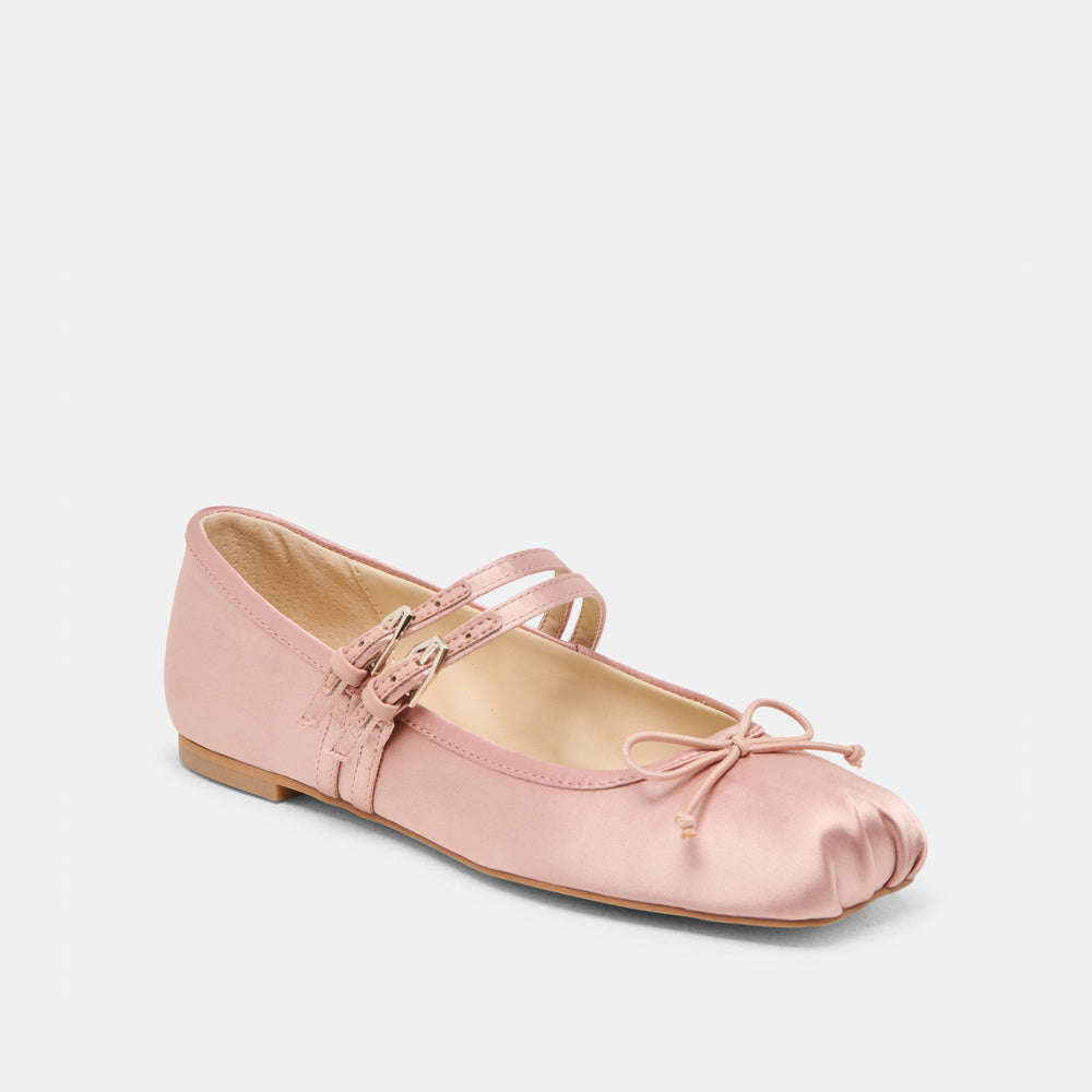 Dolce Vita SHOES | Gibsen Blush Satin Ballet Flats