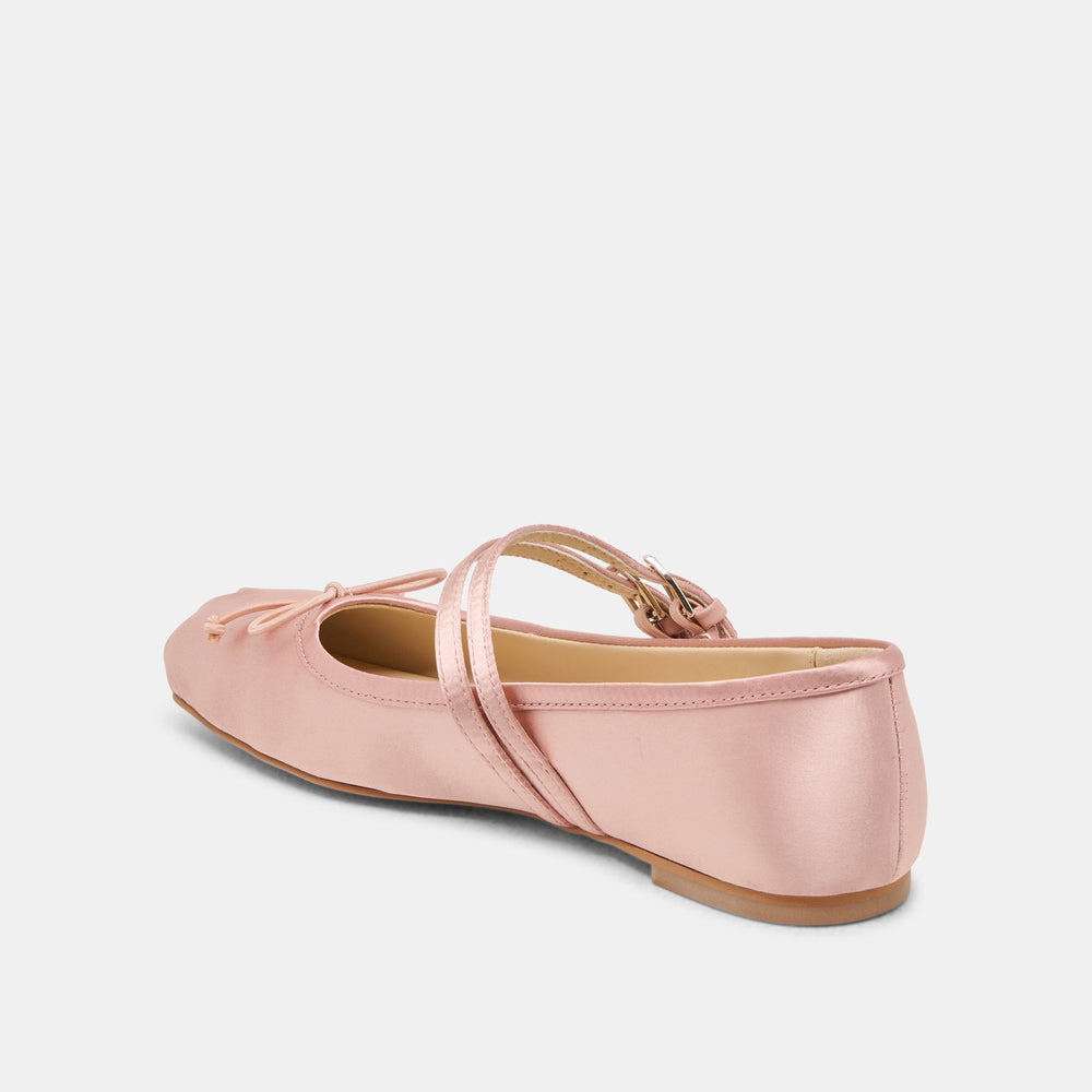 Dolce Vita SHOES | Gibsen Blush Satin Ballet Flats