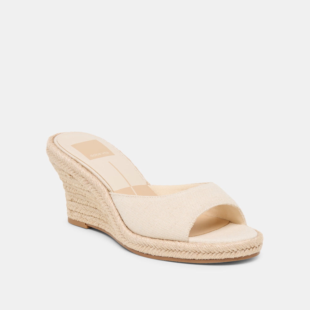 Dolce Vita SHOES | Vaya Ecru Linen Wedges