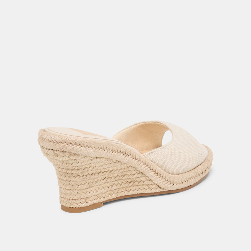 Dolce Vita SHOES | Vaya Ecru Linen Wedges