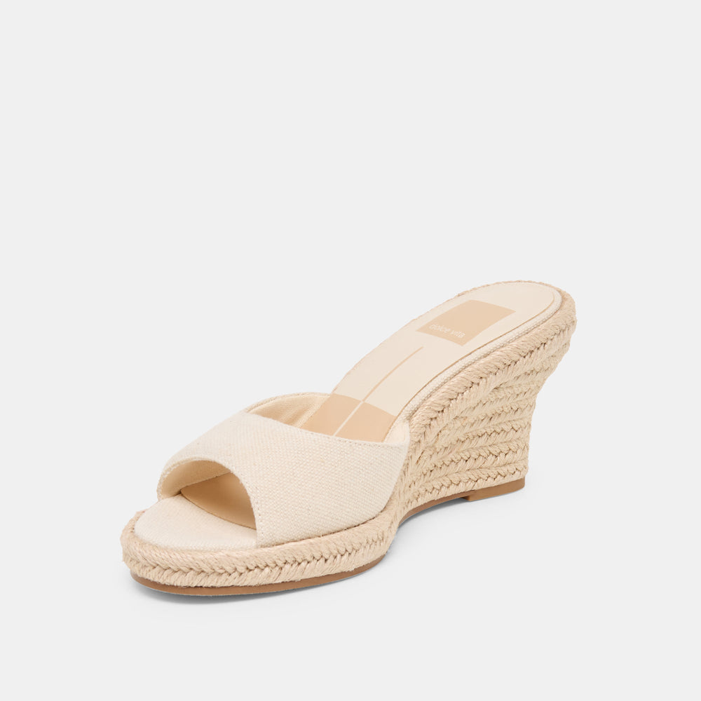 Dolce Vita SHOES | Vaya Ecru Linen Wedges