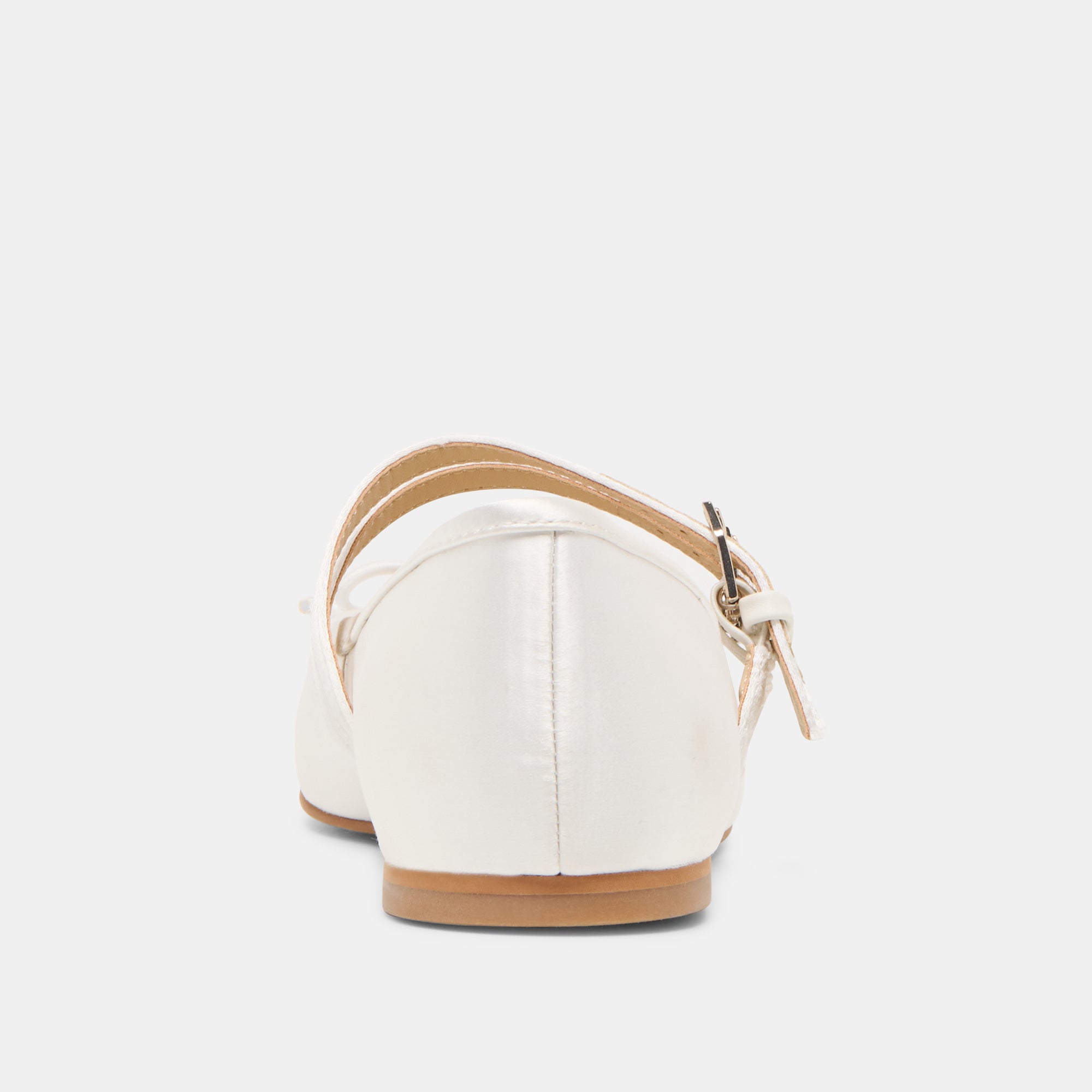Dolce Vita SHOES | Gibsen True White Satin Ballet Flats