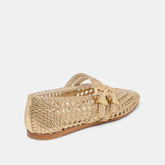 Dolce Vita SHOES | Baylee Gold Woven Stella Ballet Flats