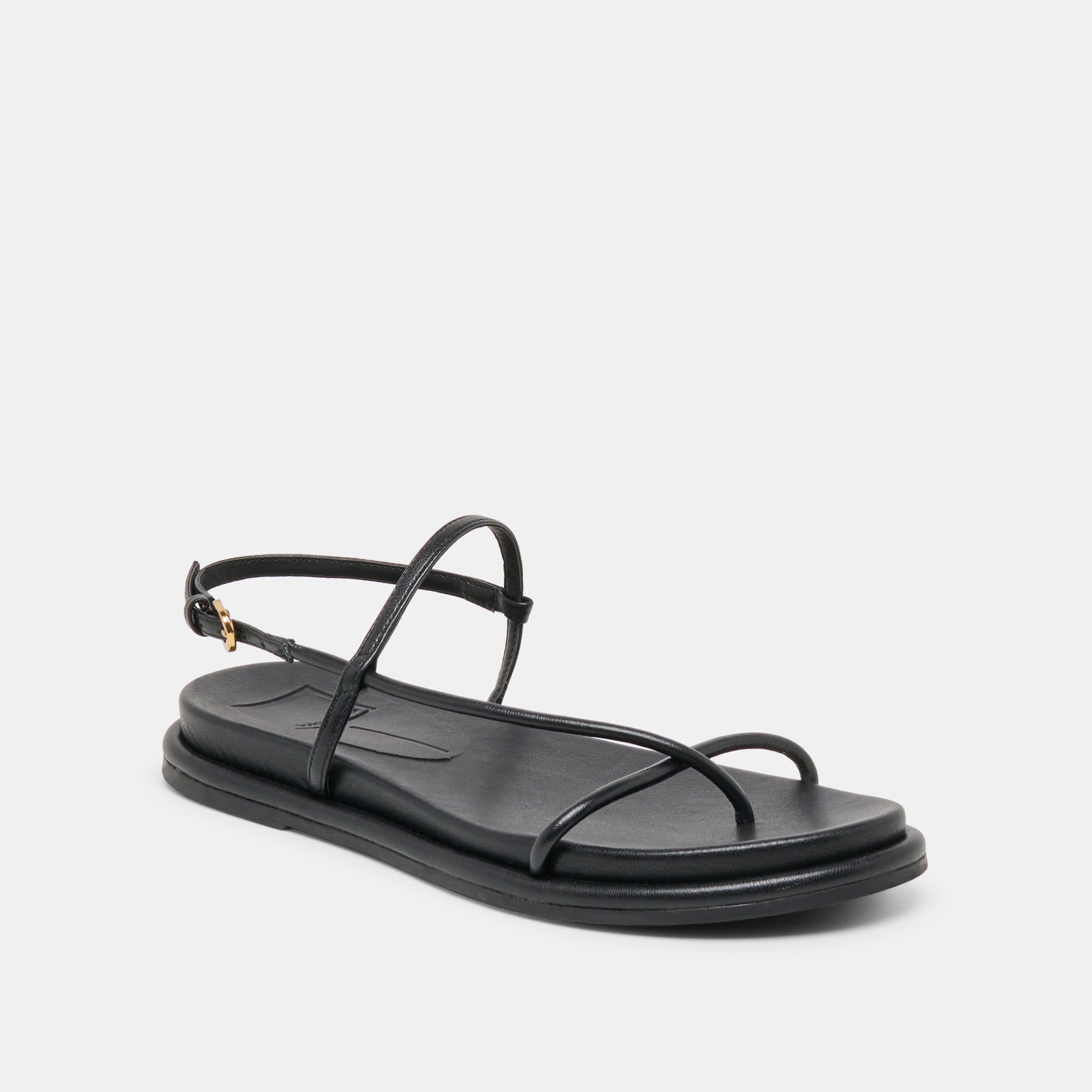 Dolce Vita SHOES | Dom Black Leather Sandals
