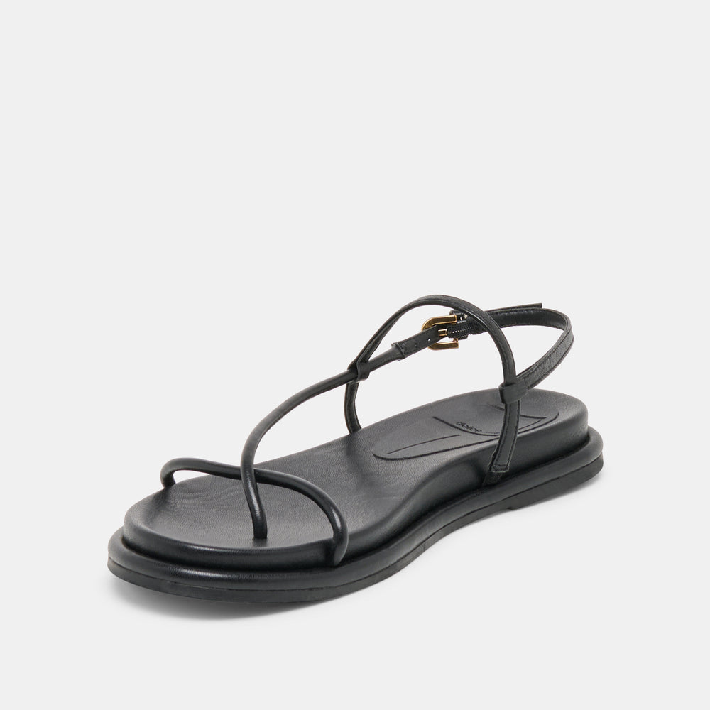 Dolce Vita SHOES | Dom Black Leather Sandals