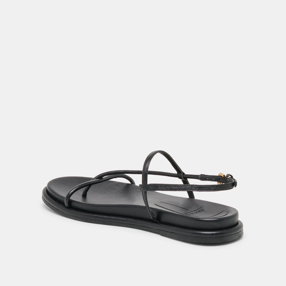 Dolce Vita SHOES | Dom Black Leather Sandals