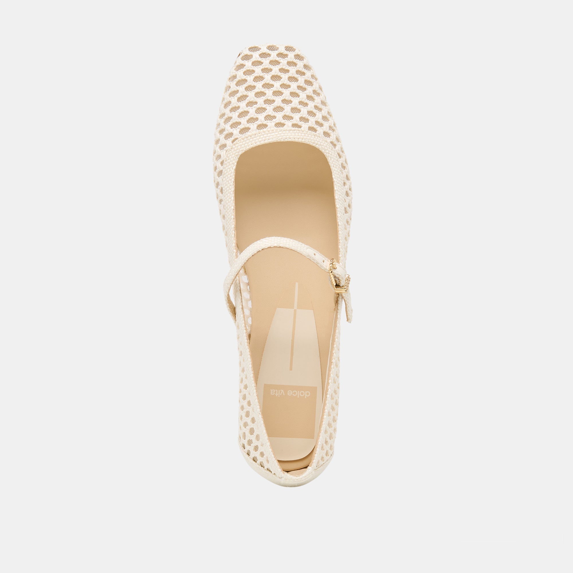 Dolce Vita SHOES | Reyes White Woven Raffia Ballet Flats