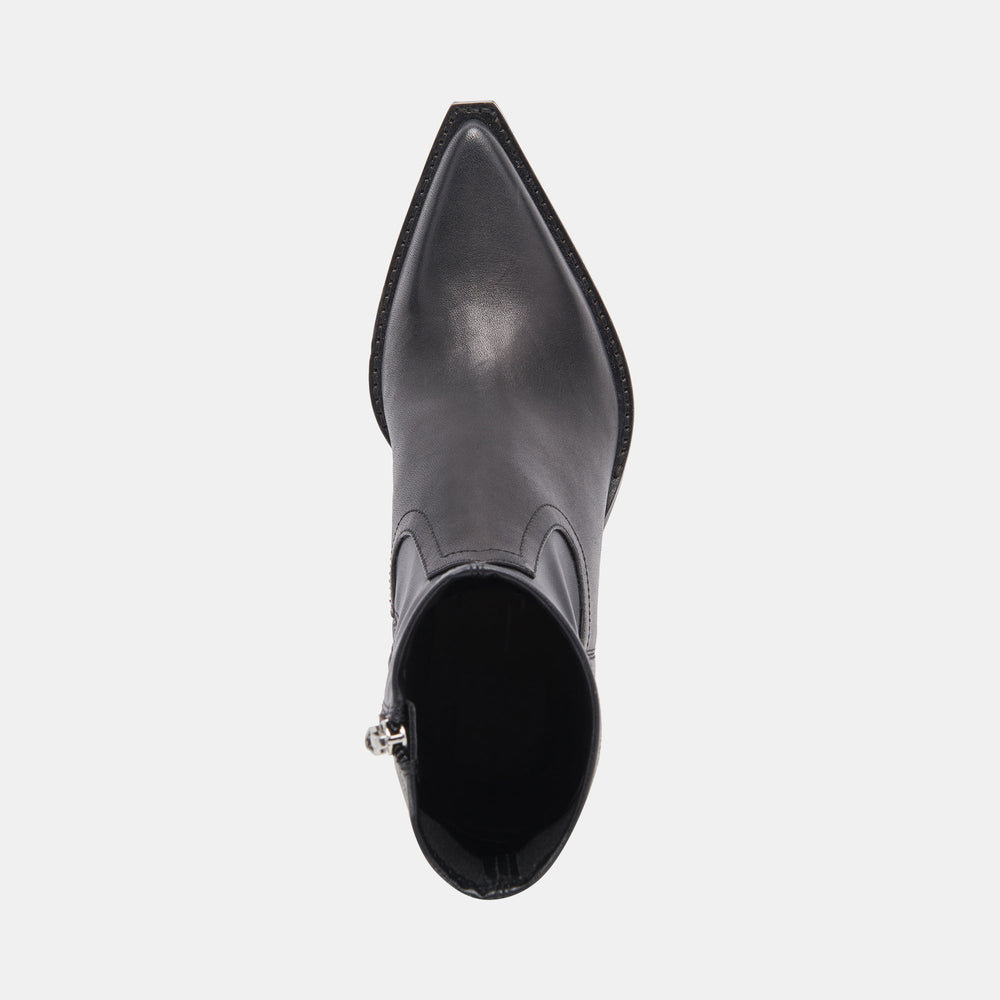 Dolce Vita SHOES | Rutger Boots Black Leather | Women's Black Leather Mid-Ankle Boots
 – Dolce Vita