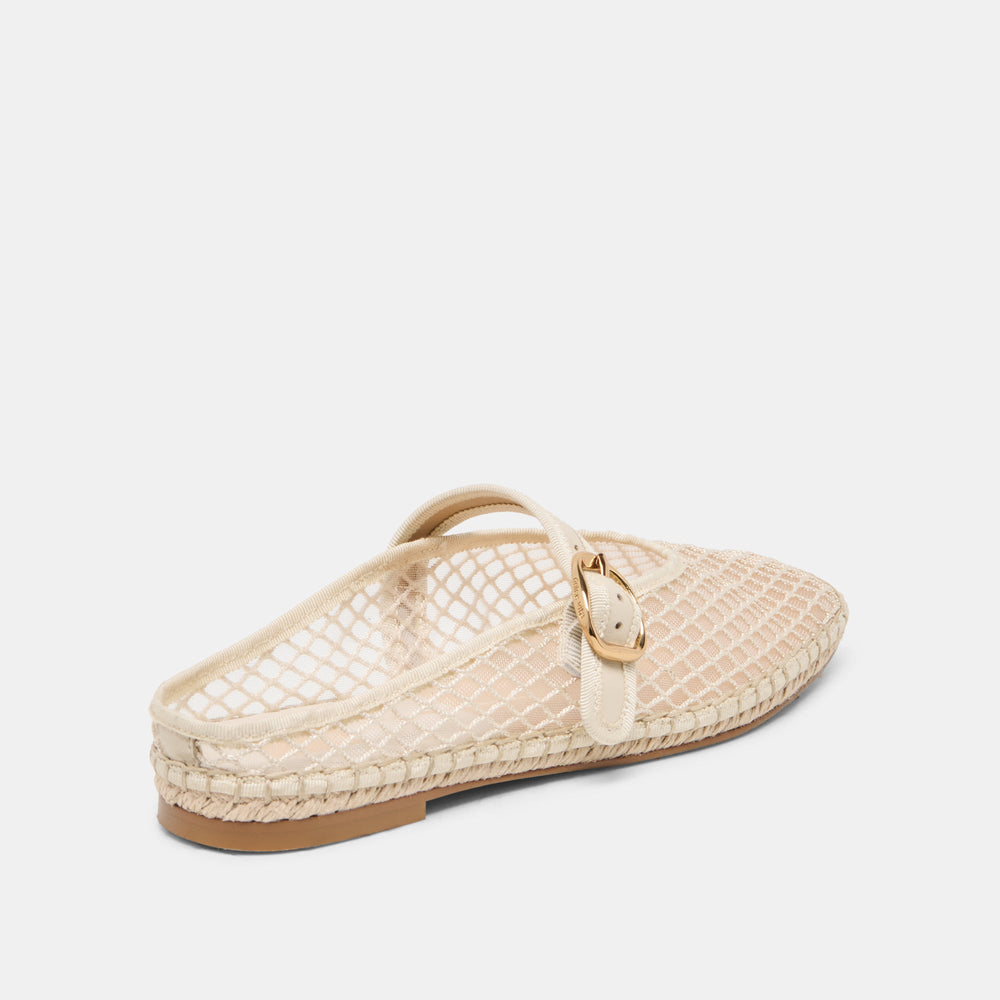 Dolce Vita SHOES | Milie Ecru Woven Mesh Flats