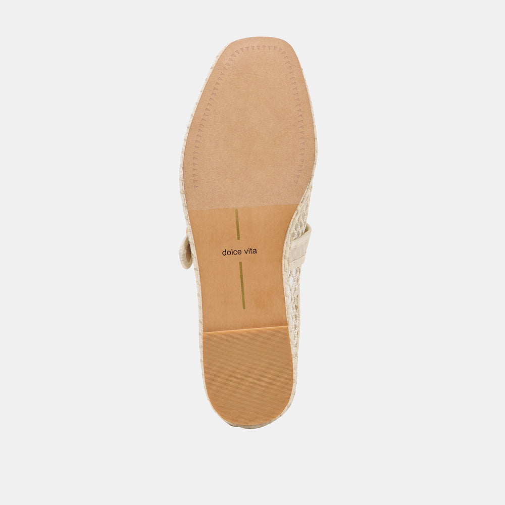 Dolce Vita SHOES | Milie Ecru Woven Mesh Flats
