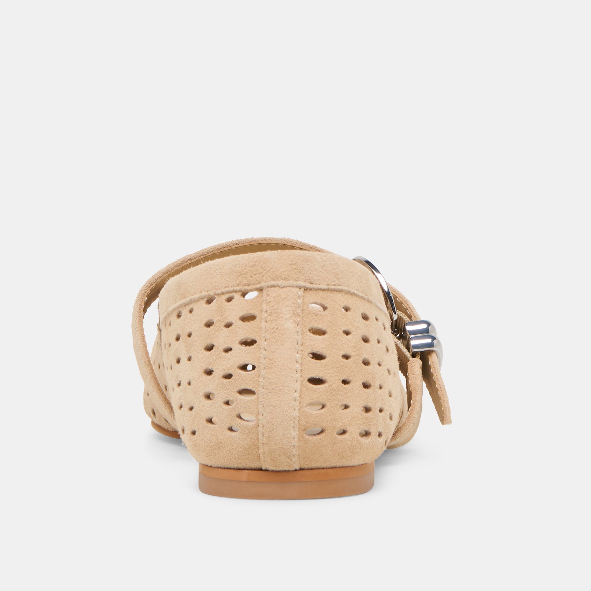 Dolce Vita SHOES | Mikel Camel Perforated Suede Ballet Flats