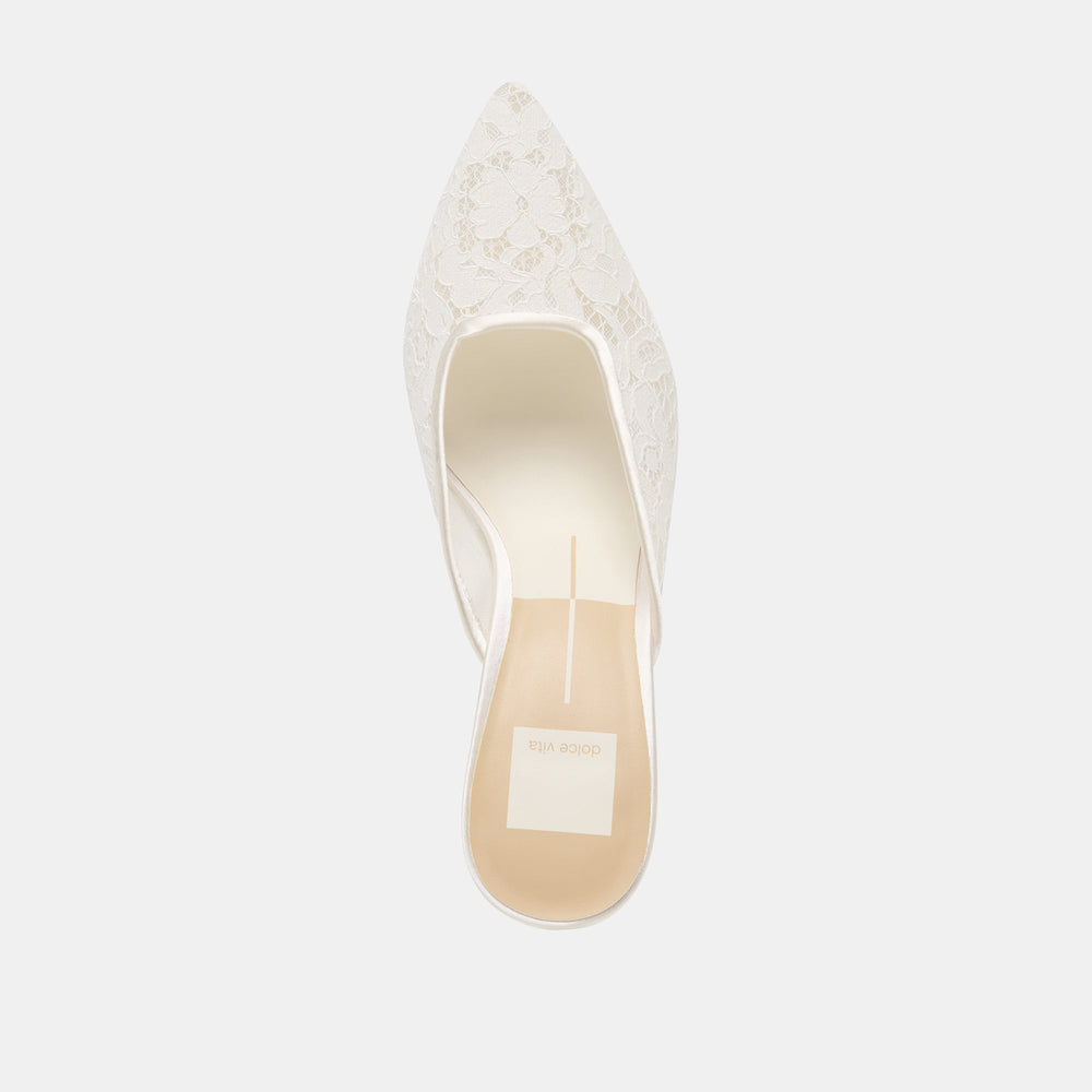 Dolce Vita SHOES | Cleo High True White Lace Heels