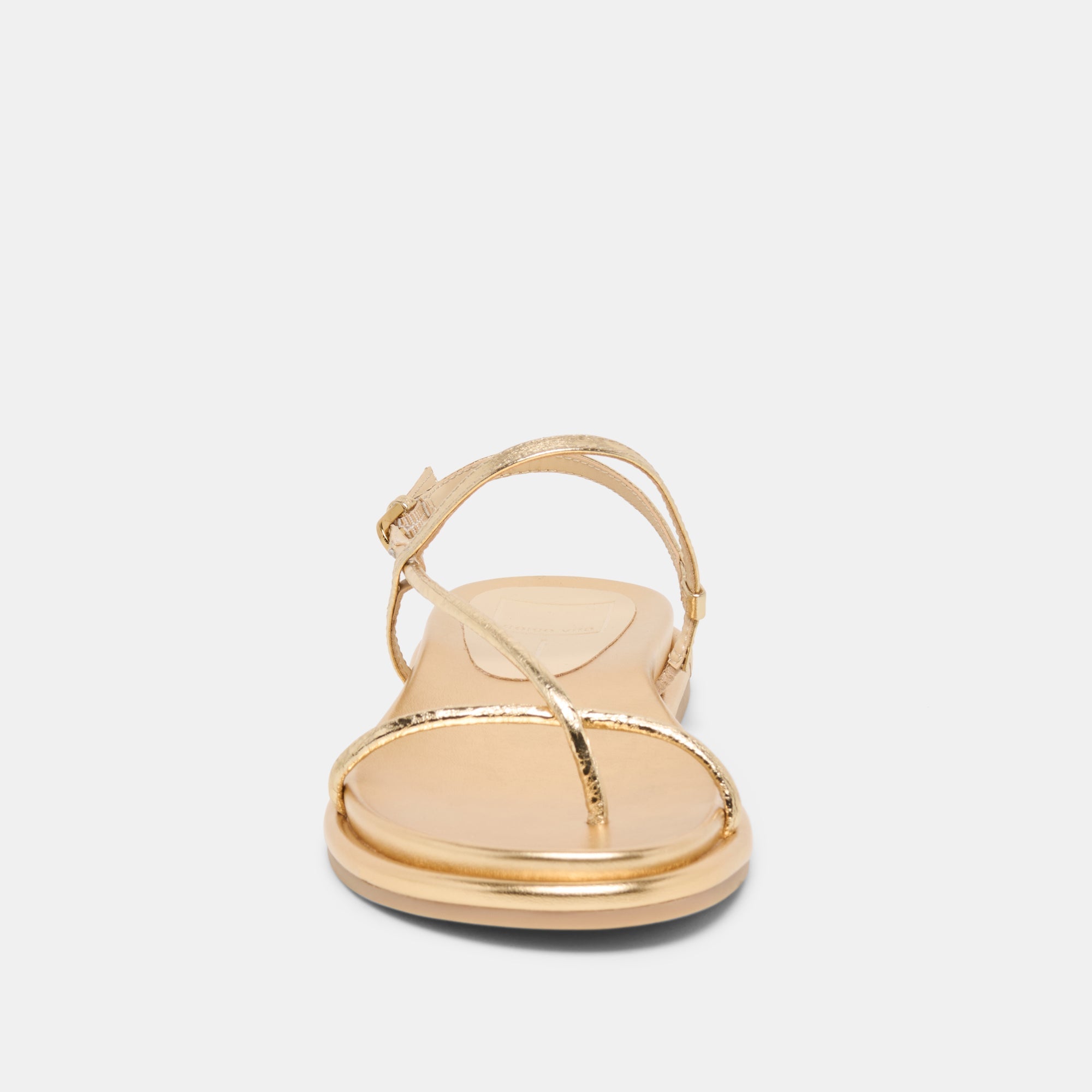 Dolce Vita SHOES | Dom Gold Distressed Leather Sandals