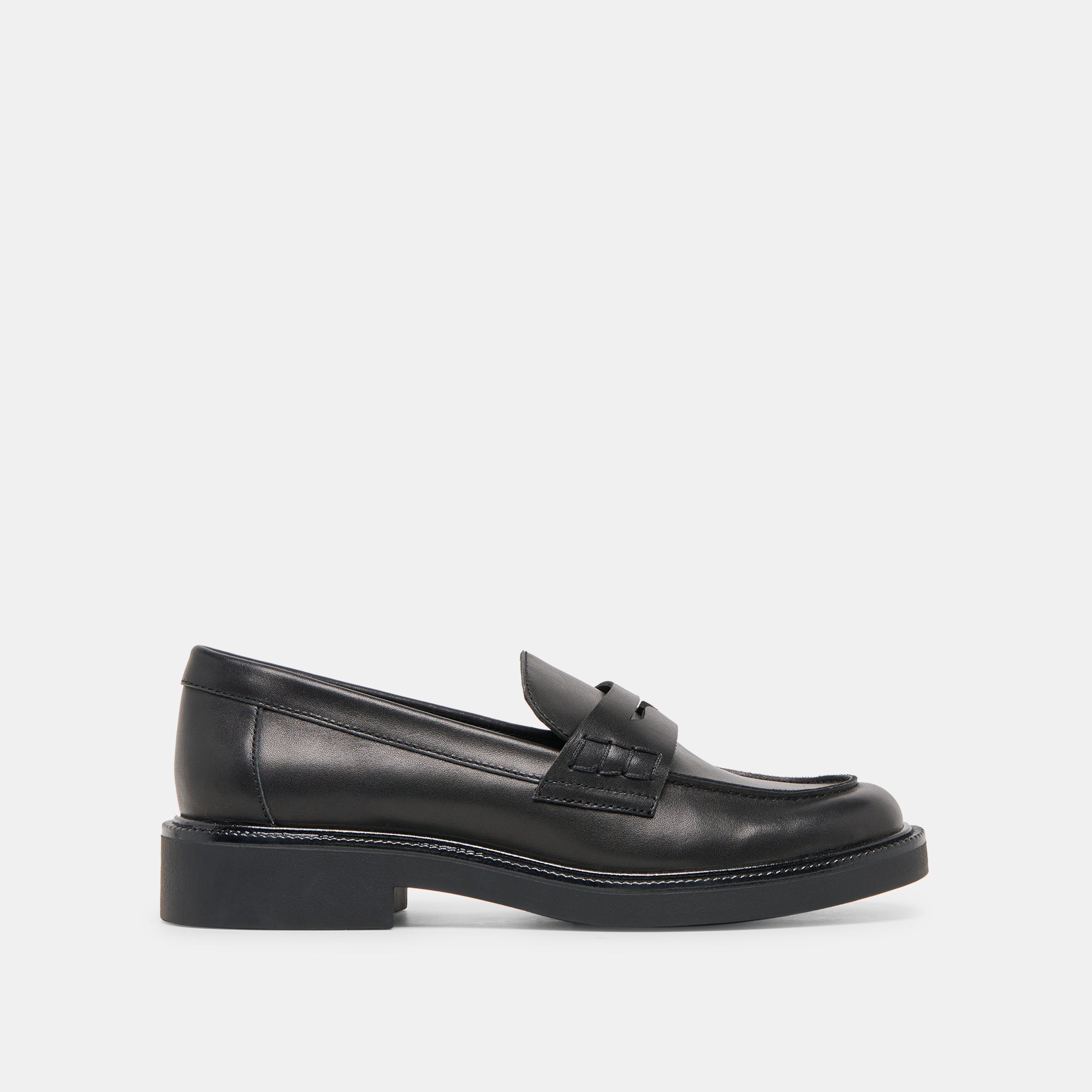 Dolce Vita SHOES | Tiggy Black Leather Loafers
