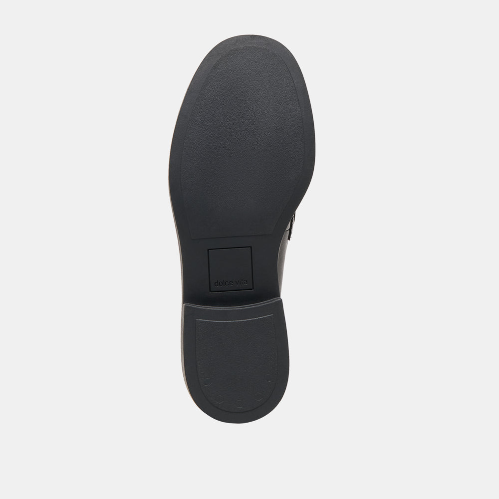 Dolce Vita SHOES | Tiggy Black Leather Loafers