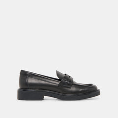 Dolce Vita SHOES | Tiggy Black Leather Loafers