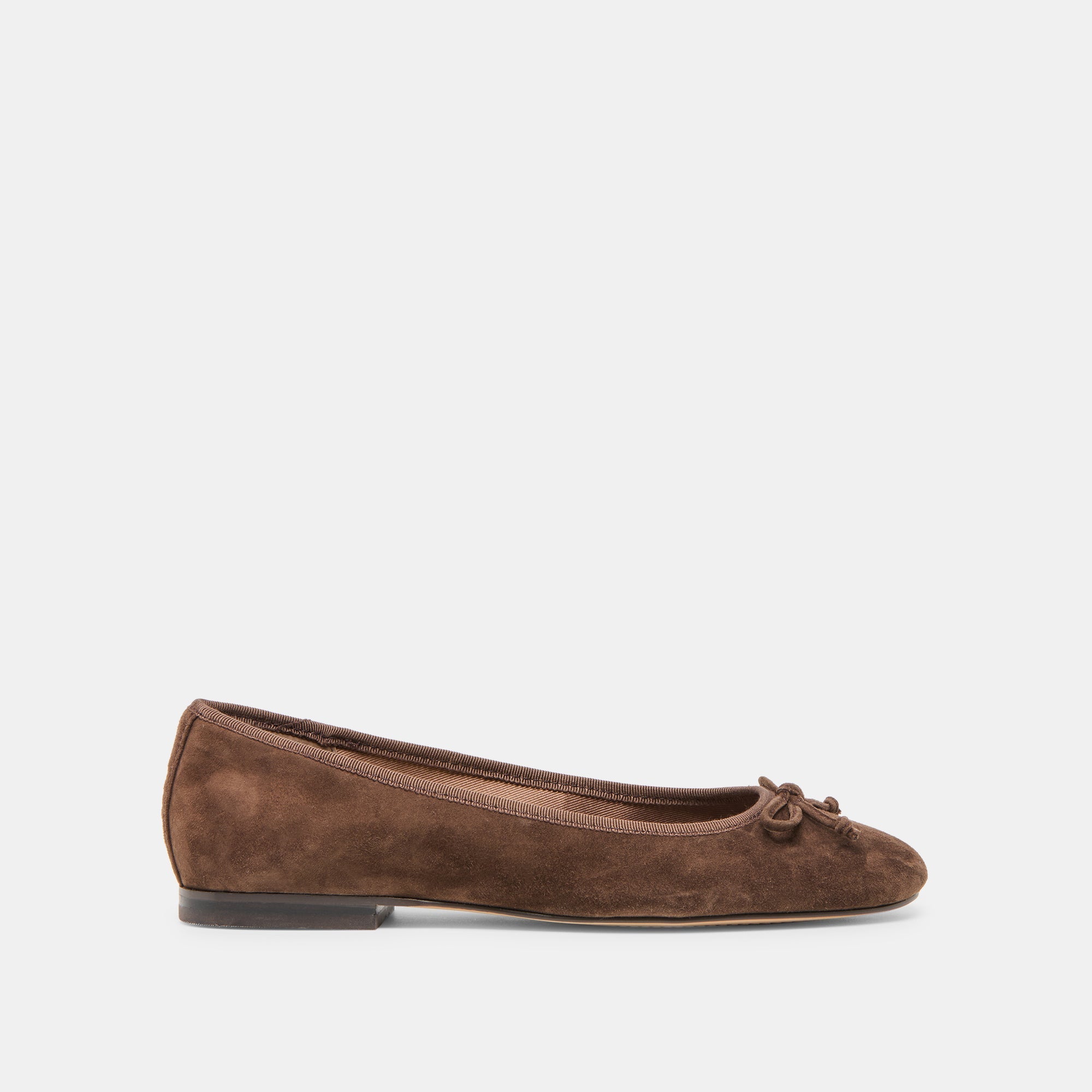 Dolce Vita SHOES | Ritla Dk Brown Suede Ballet Flats