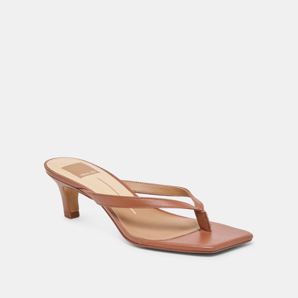 Dolce Vita SHOES | Ramia Cognac Leather Heels