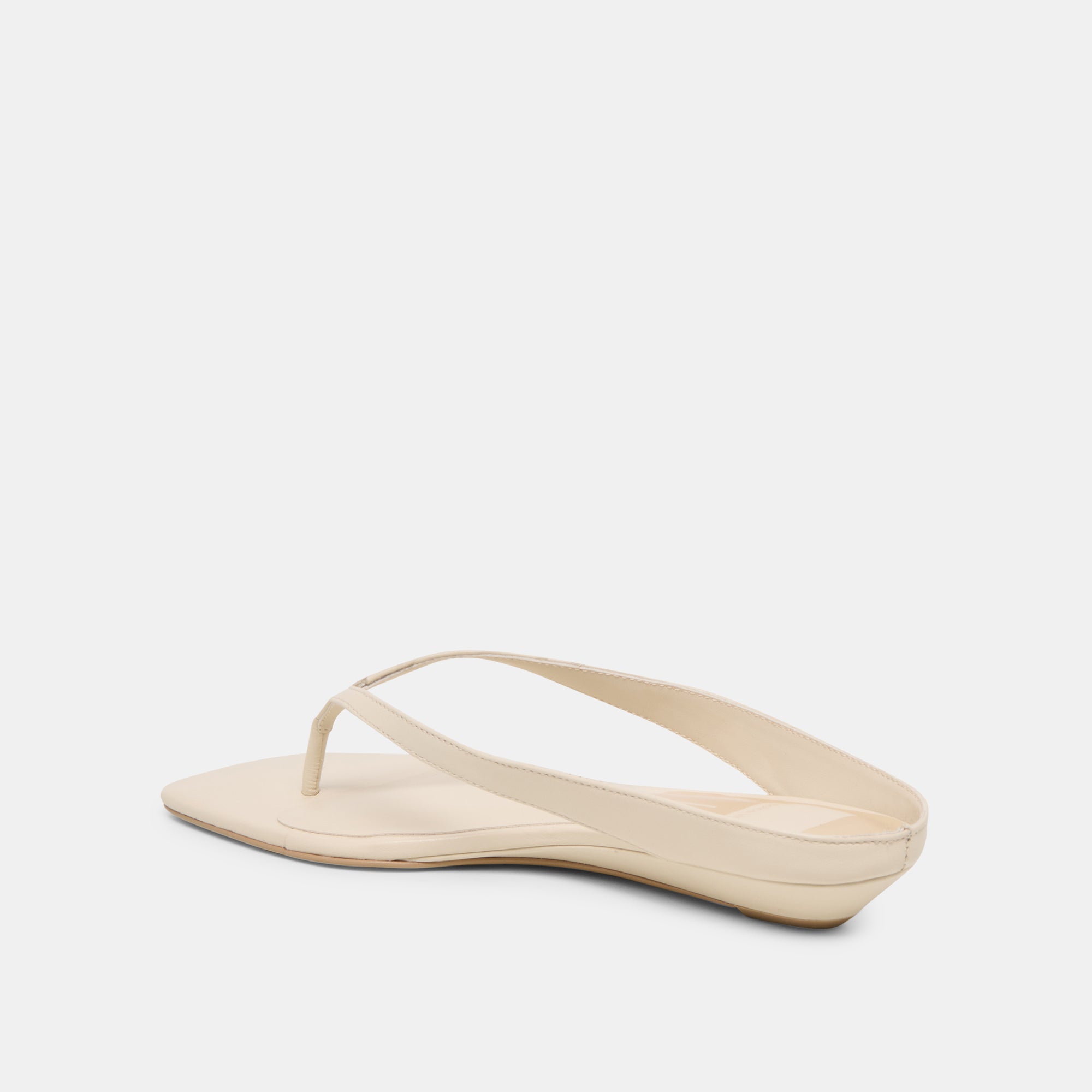 Dolce Vita SHOES | GIZEL Bone Leather Thong Square-Toe Sandals