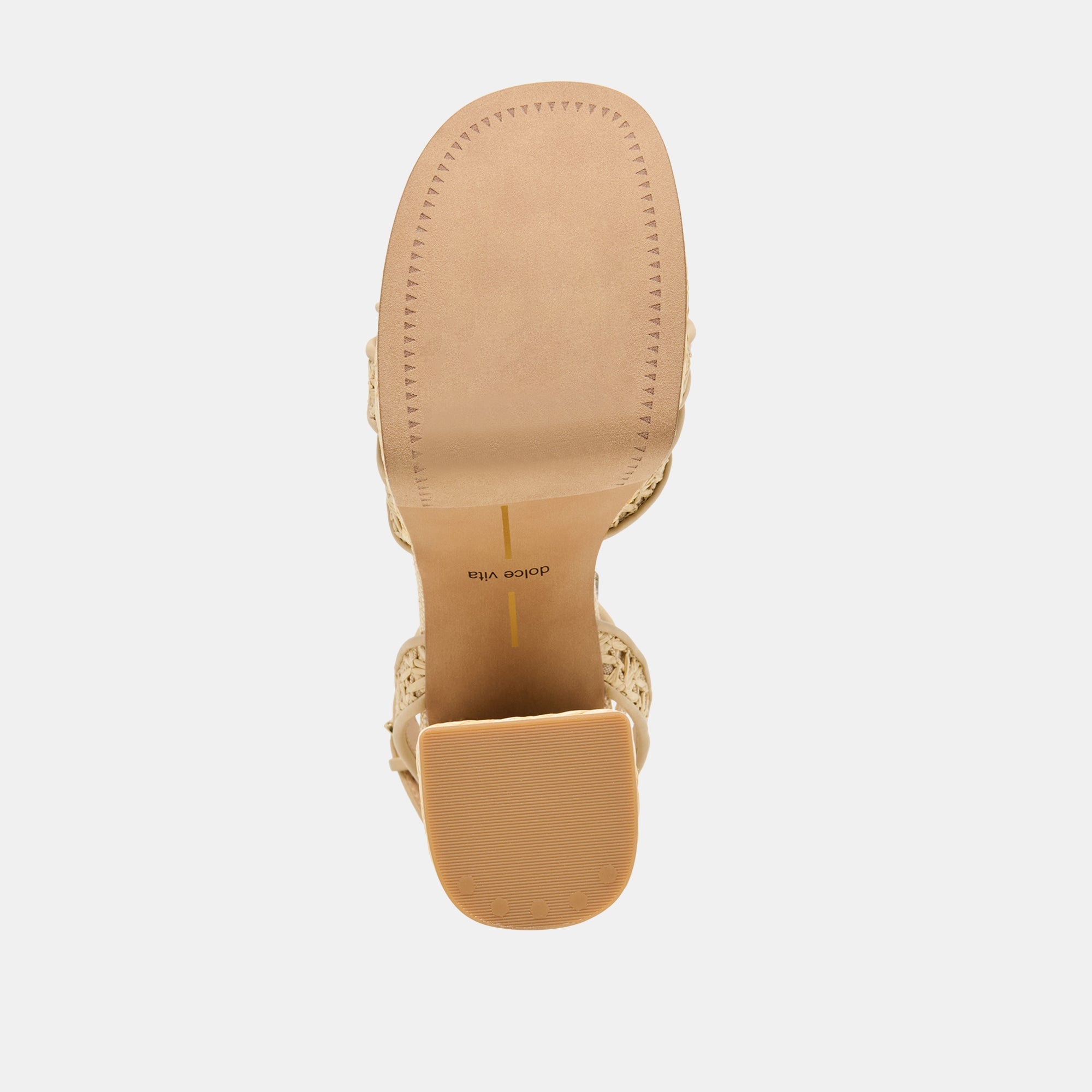 Dolce Vita SHOES | Danila Lt Natural Cross Hatch Raffia Heels