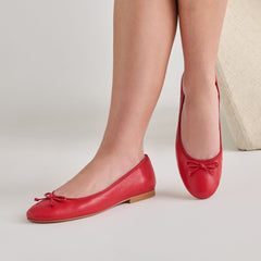 Dolce Vita SHOES | Ritla Cherry Leather Ballet Flats