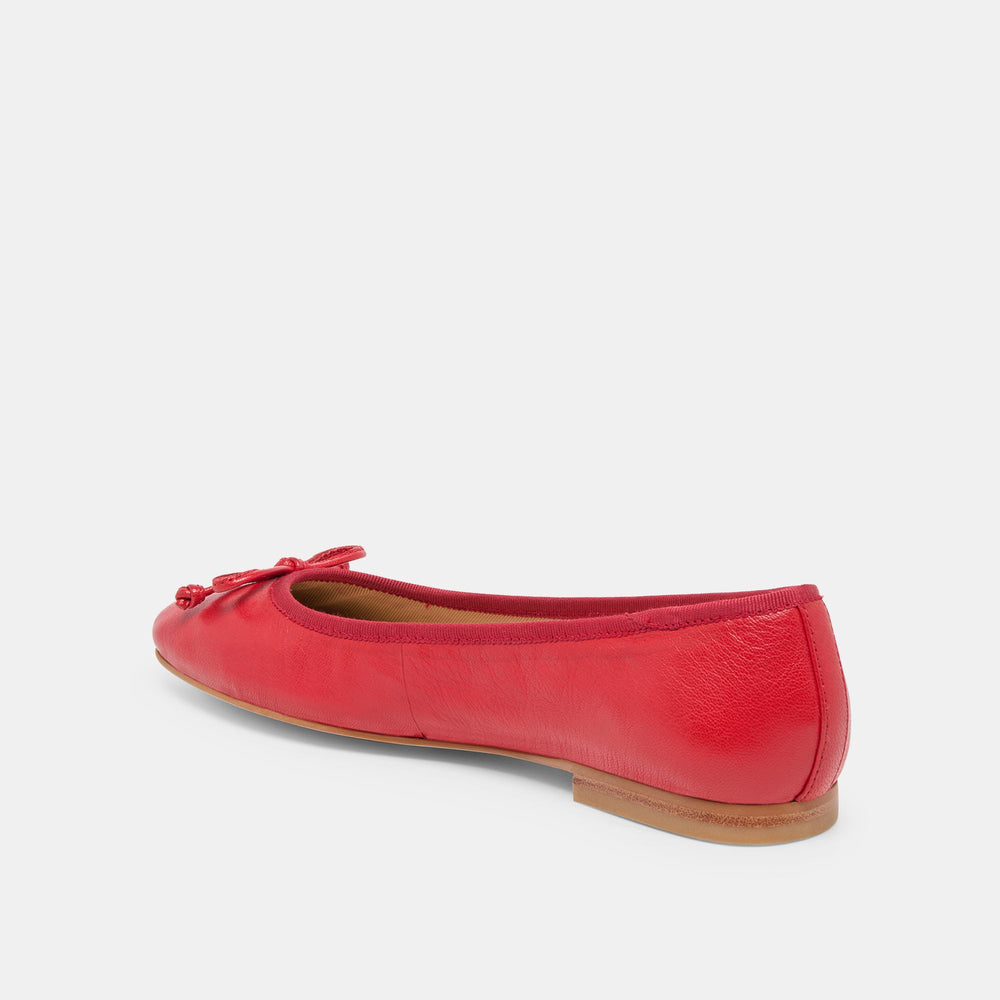 Dolce Vita SHOES | Ritla Cherry Leather Ballet Flats