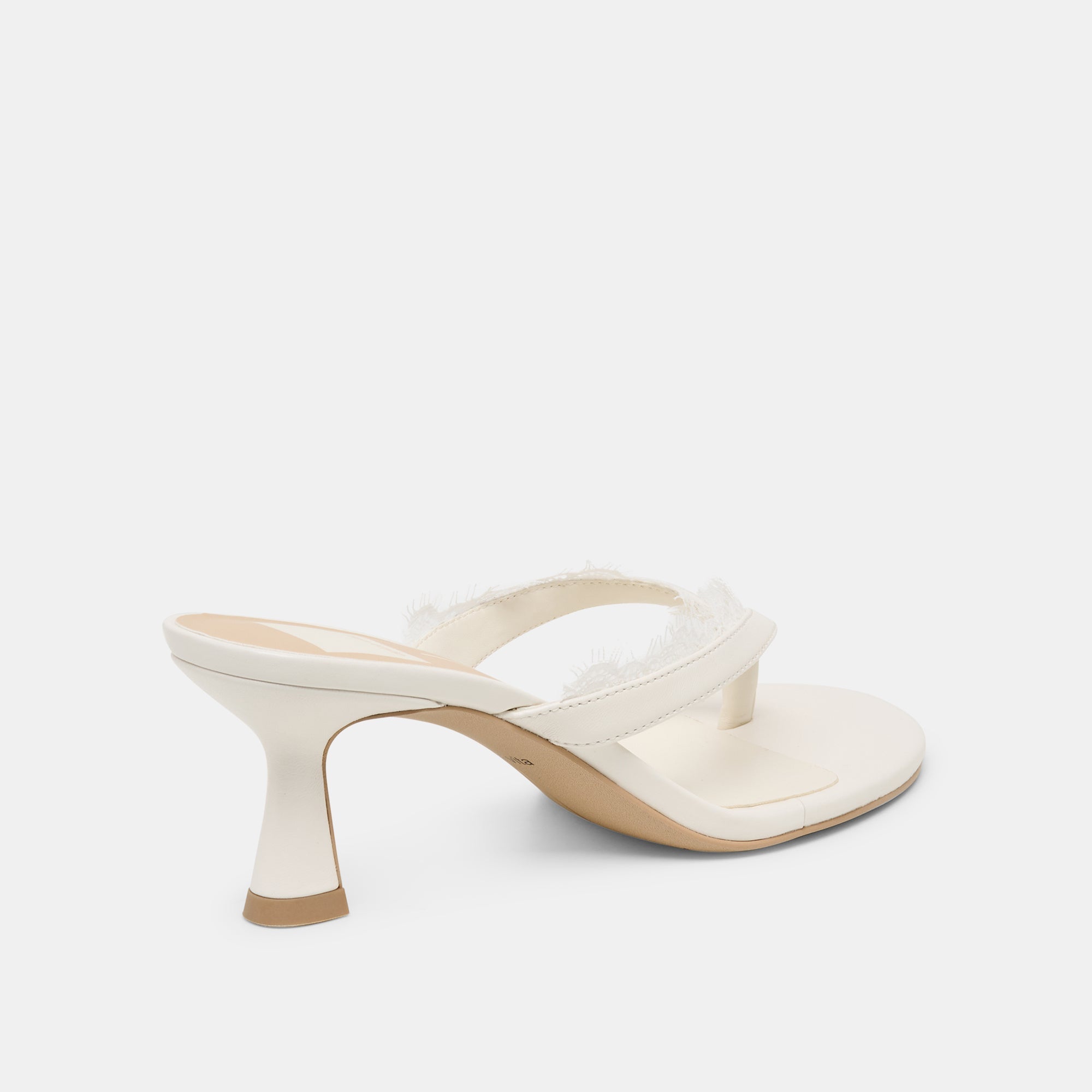 Dolce Vita SHOES | Daksie Lace True White Leather Heels