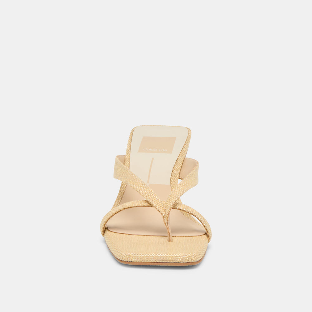 Dolce Vita SHOES | Brevel Natural Raffia Heels