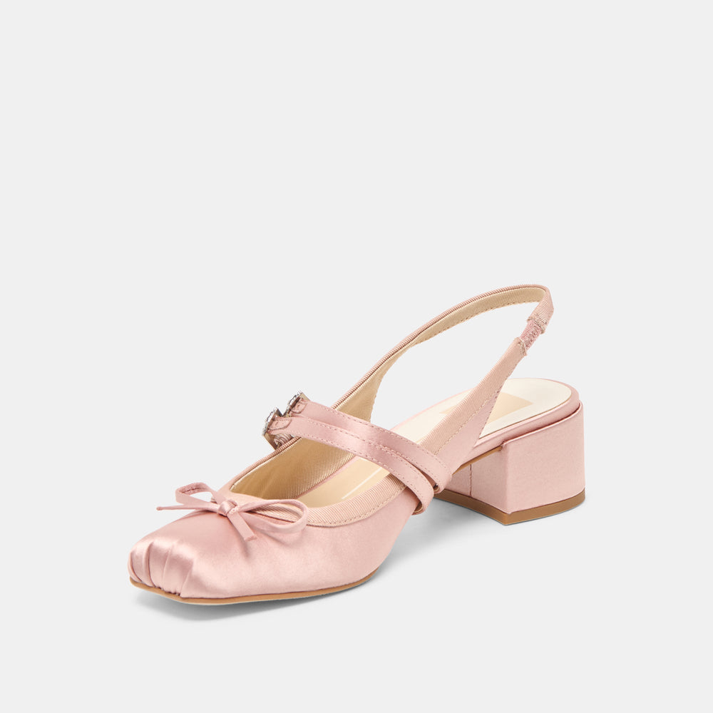 Dolce Vita SHOES | Loris Blush Satin Heels