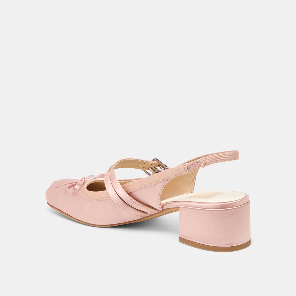 Dolce Vita SHOES | Loris Blush Satin Heels