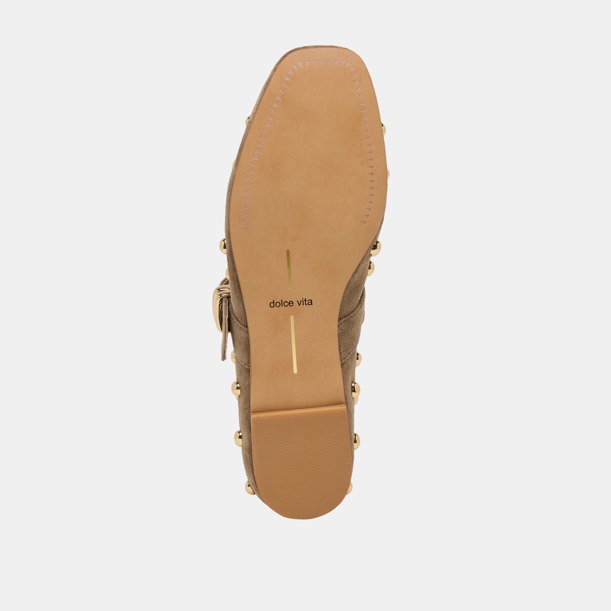 Dolce Vita SHOES | Mikel Stud Olive Suede Ballet Flats