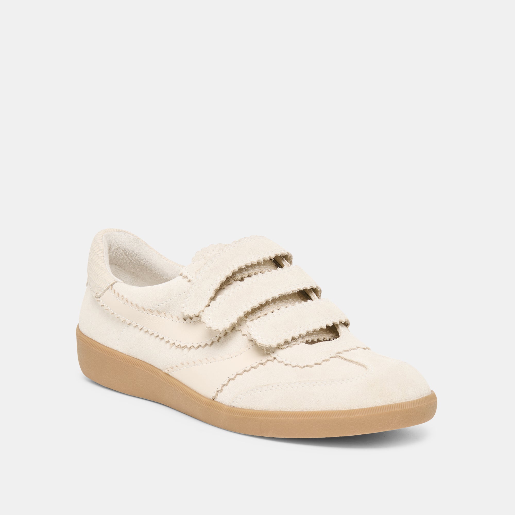 Dolce Vita SHOES | Merit Velcro Ivory Leather Sneakers